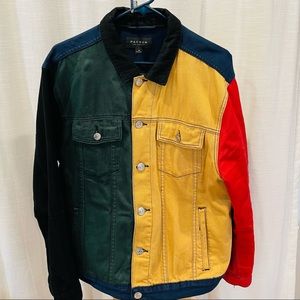 Multicolor Jean jacket pacSun